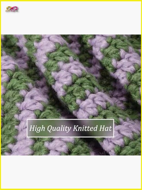Cat Ear Knitted Hat Cute Slouchy Beanie Vintage Winter Warm Accessory main image 4